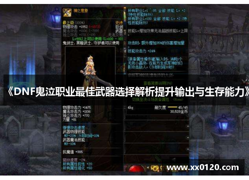 《DNF鬼泣职业最佳武器选择解析提升输出与生存能力》